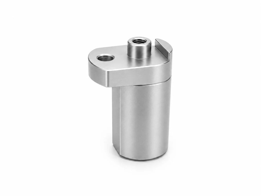 Rectangular-section die holder with stop