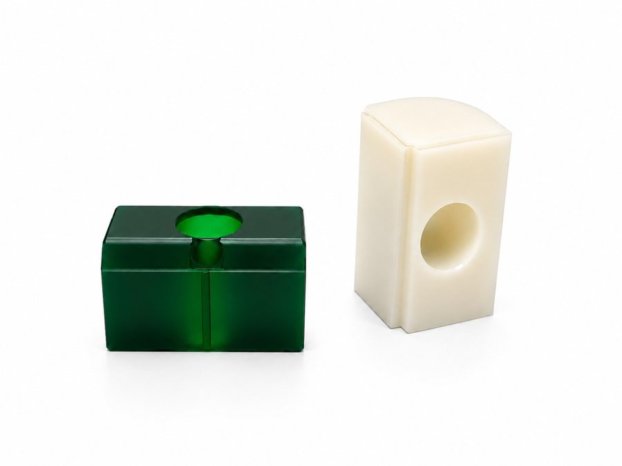 Rubber stripper with straight edges