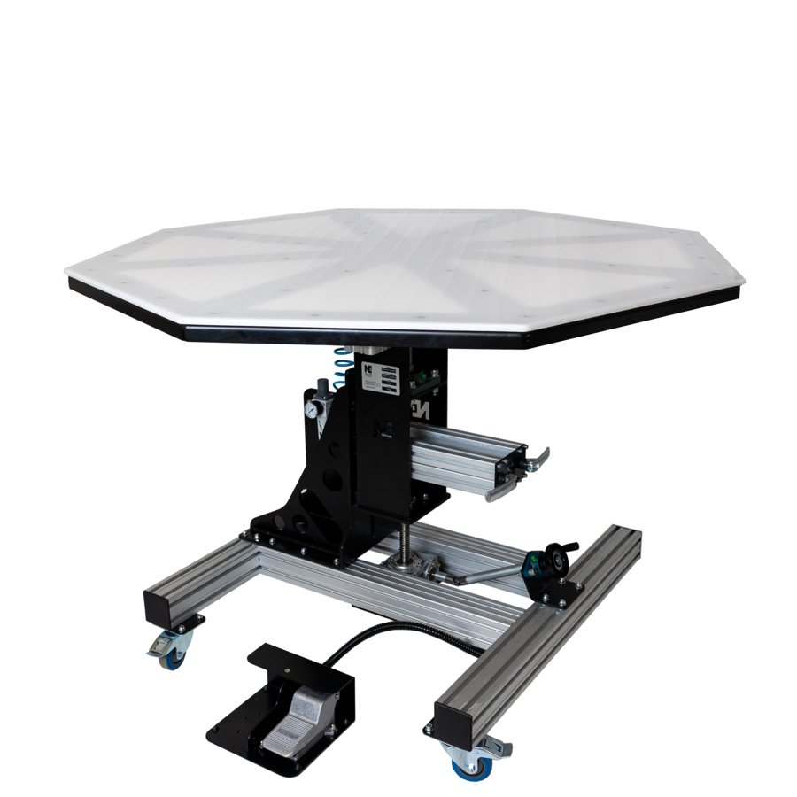 Lift-and-turn Table